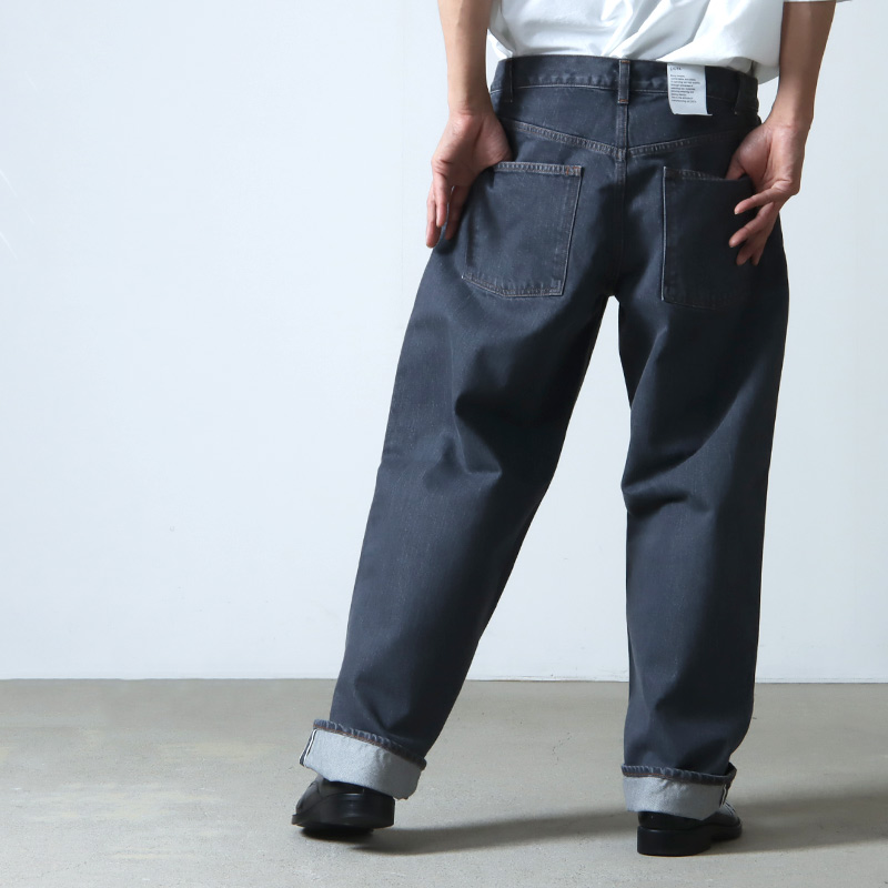 CIOTA (シオタ) グレー スビンコットン 13,5oz バギーデニム / ミディアムグレー