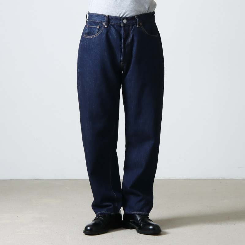 CIOTA (シオタ) 本藍 スビンコットン 13,5oz ストレートデニム / ネイビー ONE WASH 【期間限定送料無料】 30 Lサイズ ネイビー ストレート CIOTA ワンウォッシュデニム 本藍 デニム/ジーンズ