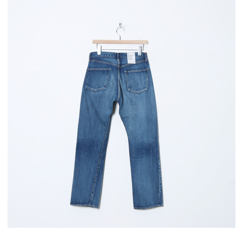 CIOTA (シオタ) Straight 5 Pocket Pants Medium Dark Blue Damage / ストレート5ポケットパンツ  ミディアムダークブルーダメージ