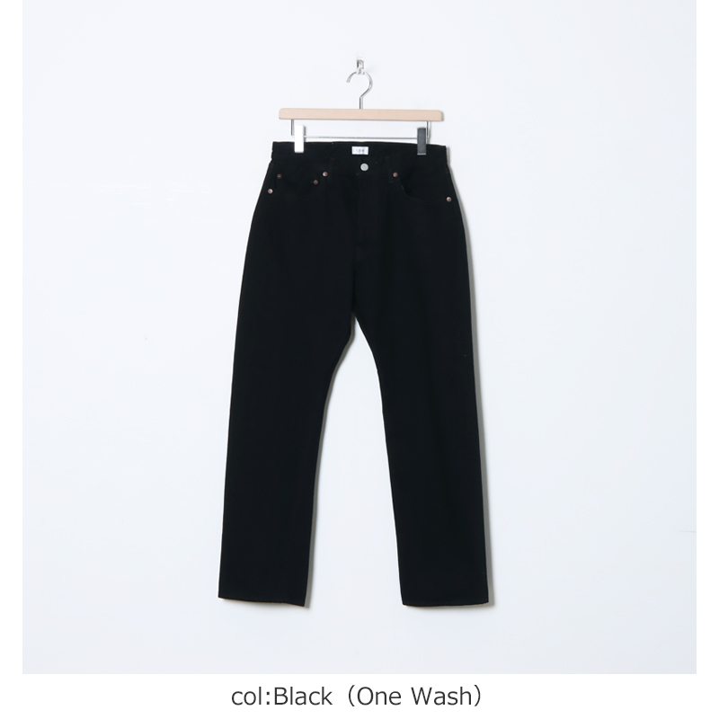 CIOTA (シオタ) Straight 5 Pocket Pants Black One Wash / ストレート5ポケットパンツ ブラック  ワンウォッシュ