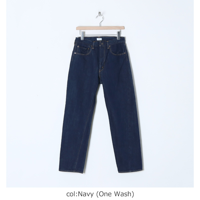 CIOTA() New Tapered 5 Pocket Pants Navy One Wash