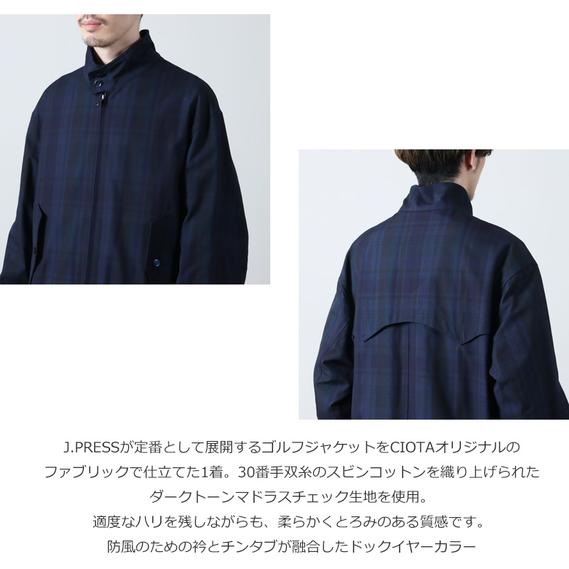 CIOTA() CIOTA  J.PRESS Madras Golf Jacket