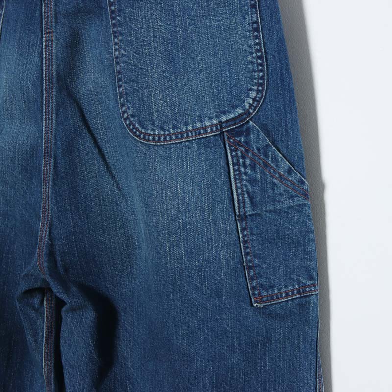 CIOTA() Denim Painter Pants Medium Dark Blue Damage