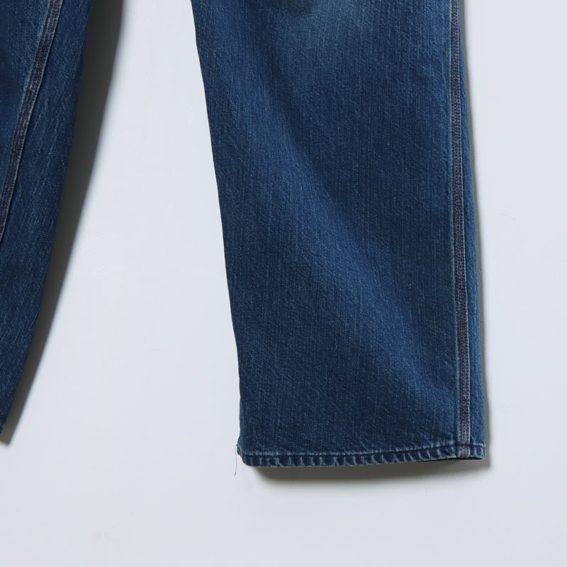 CIOTA() Denim Painter Pants Medium Dark Blue Damage