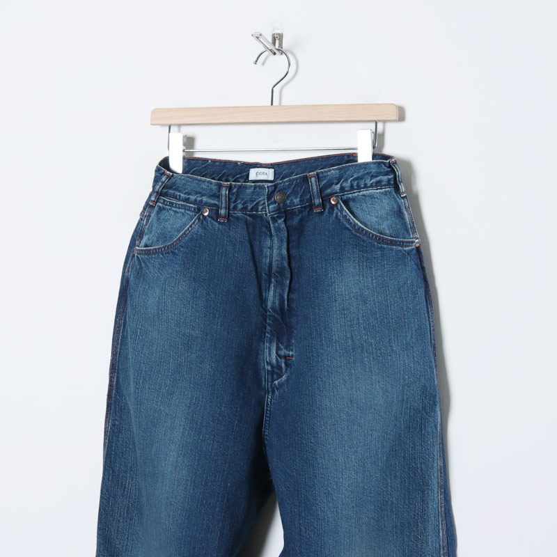CIOTA() Denim Painter Pants Medium Dark Blue Damage