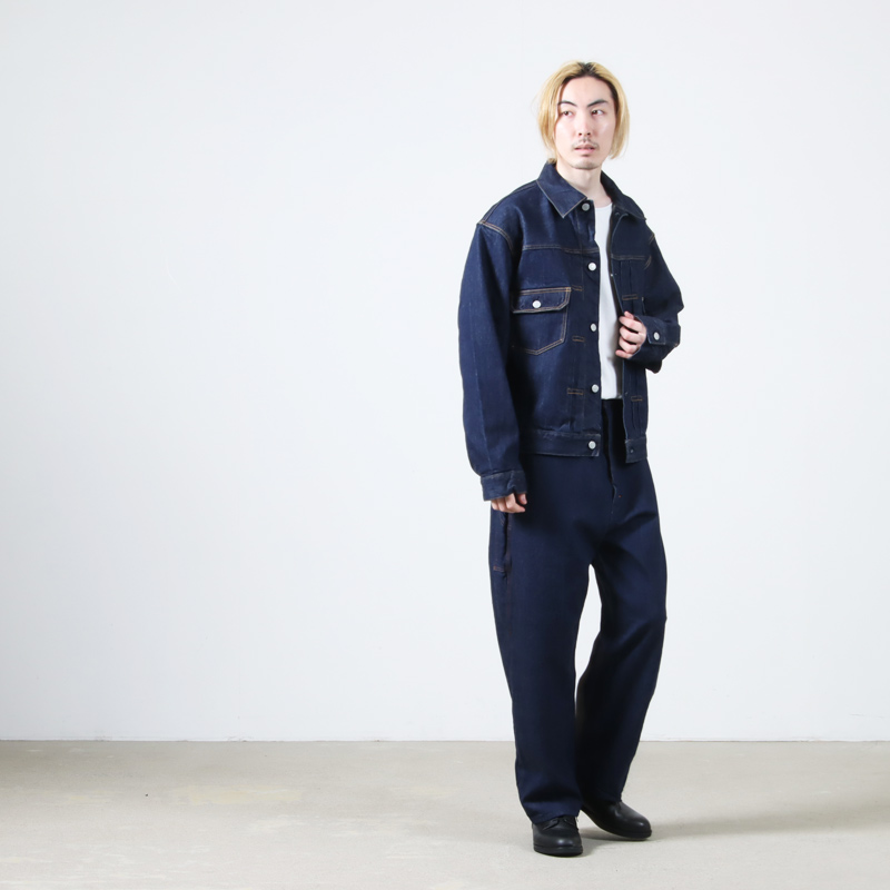 CIOTA() Double Pocket Denim Jacket Navy One Wash