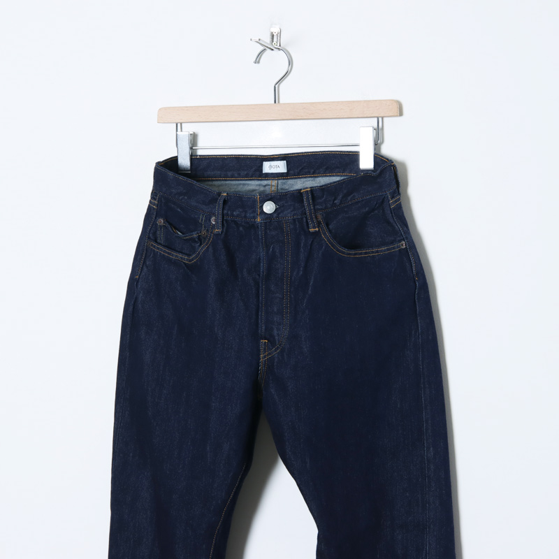 パンツ CIOTA High Waist Indigo Denim Pants 26 Wide Tapered 5 Pocket Pants（Real Indigo） – CIOTA Online Shop