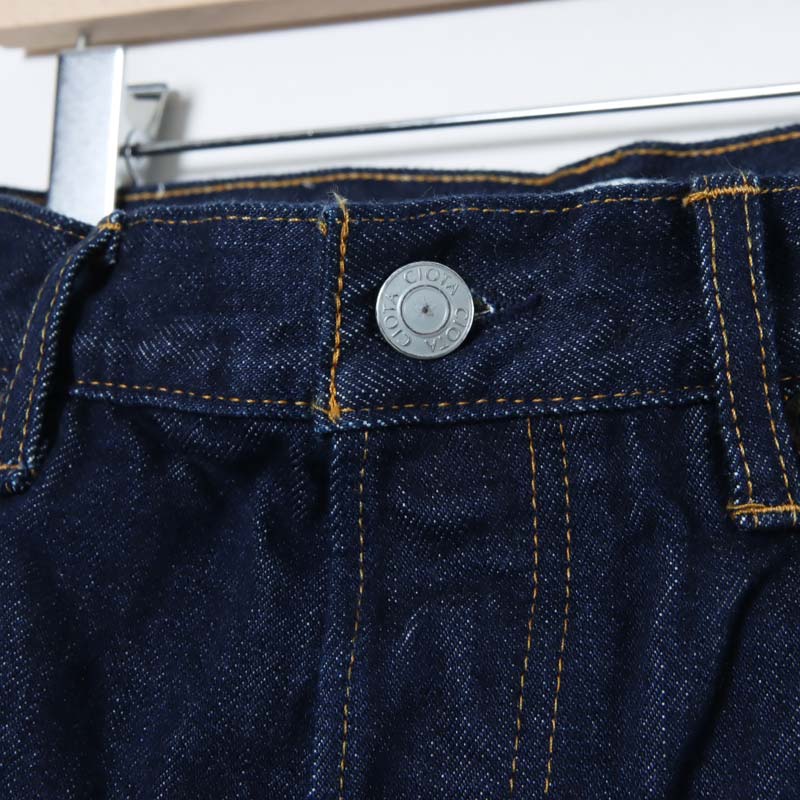 パンツ CIOTA High Waist Indigo Denim Pants 26 Wide Tapered 5 Pocket Pants（Real Indigo） – CIOTA Online Shop