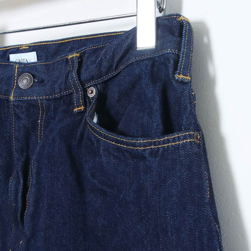 CIOTA() New Wide Tapered 5 Pocket Pants - Navy One Wash 