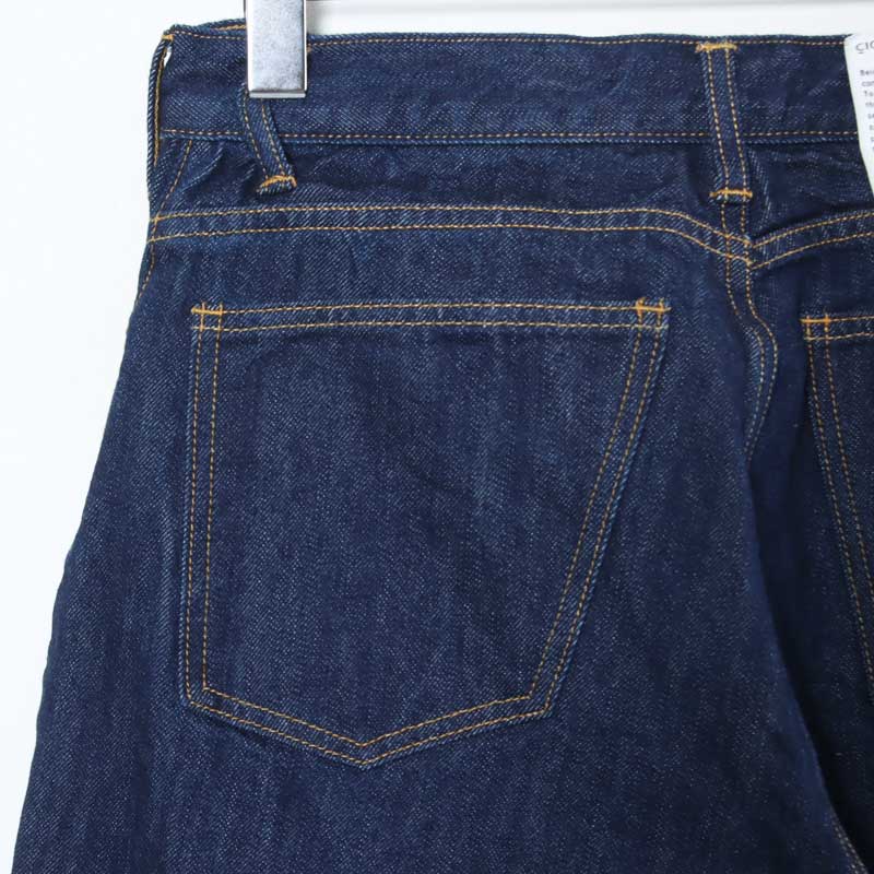 CIOTA() New Wide Tapered 5 Pocket Pants - Navy One Wash 