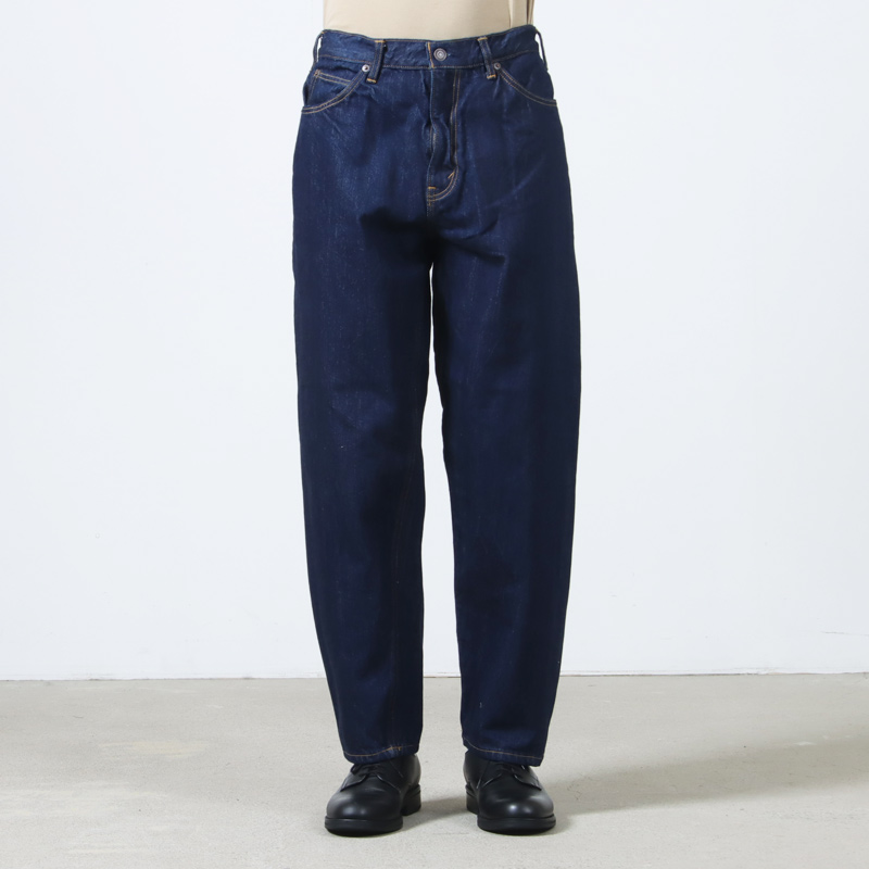 CIOTA() New Wide Tapered 5 Pocket Pants - Navy One Wash 