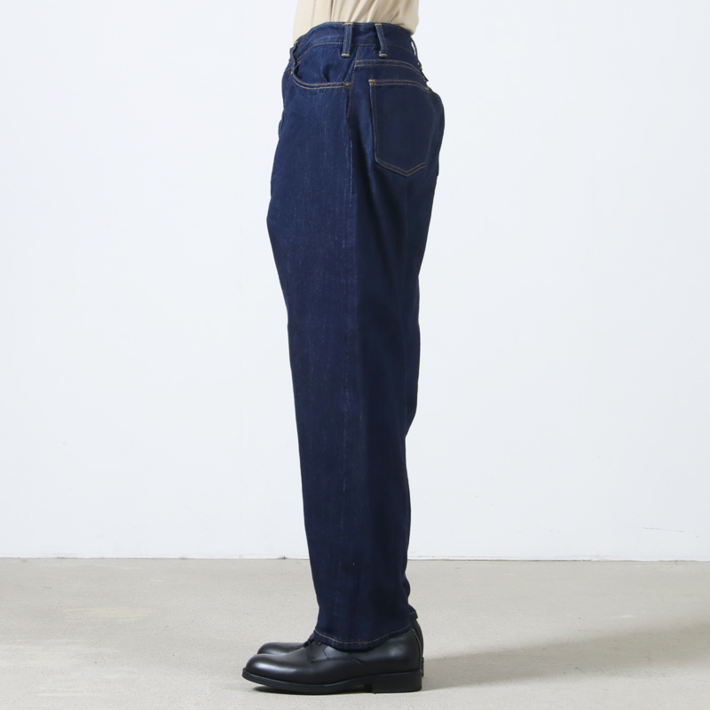 CIOTA() New Wide Tapered 5 Pocket Pants - Navy One Wash 