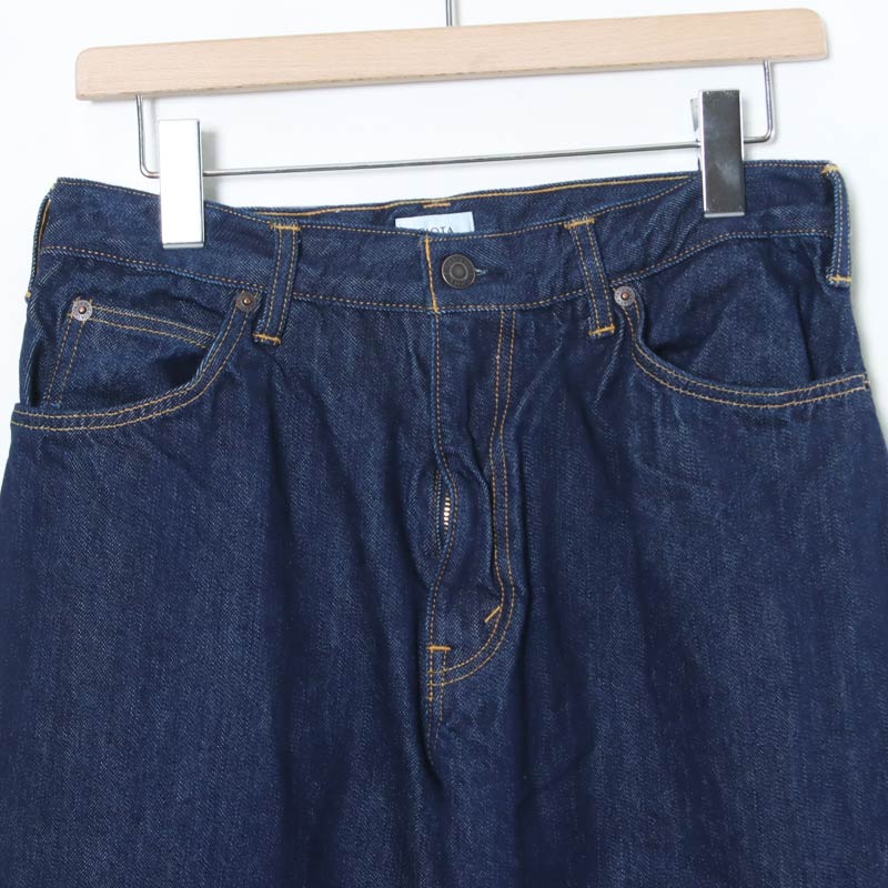 CIOTA() New Wide Tapered 5 Pocket Pants - Navy One Wash 
