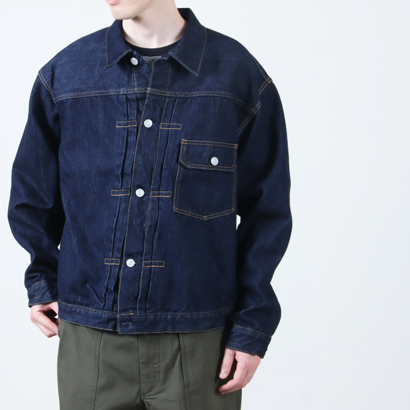 CIOTA() Single Pocket Denim Jacket Real Indigo