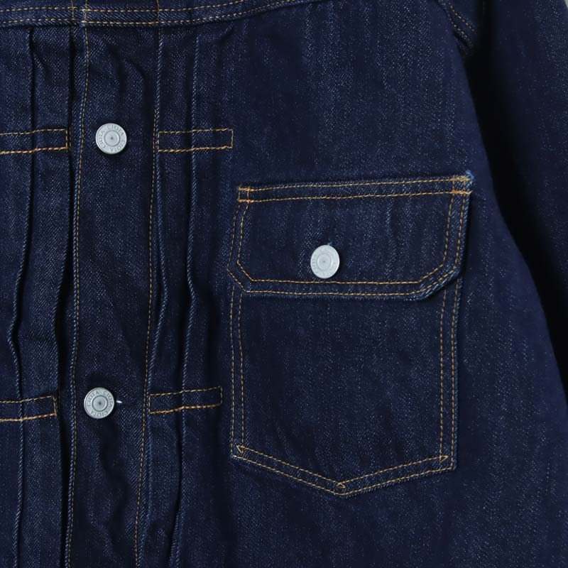CIOTA() Single Pocket Denim Jacket Real Indigo