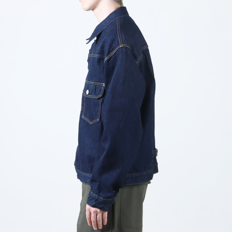 CIOTA() Single Pocket Denim Jacket Real Indigo