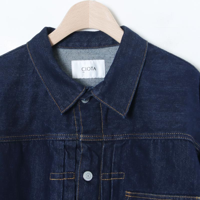 CIOTA() Single Pocket Denim Jacket Real Indigo