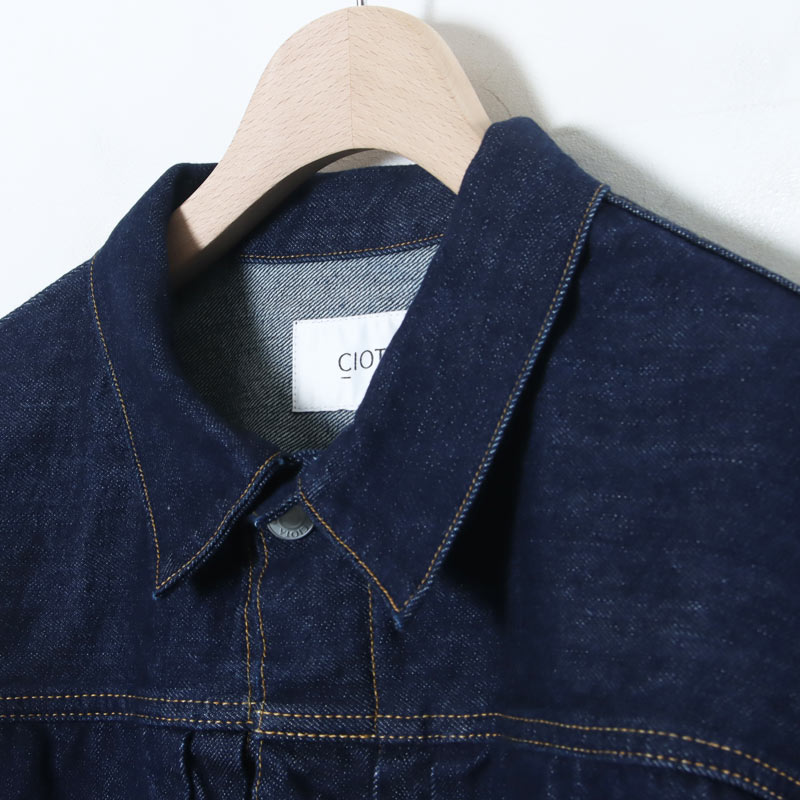 CIOTA() Single Pocket Denim Jacket Real Indigo