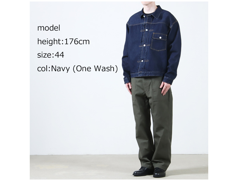 CIOTA() Single Pocket Denim Jacket Real Indigo