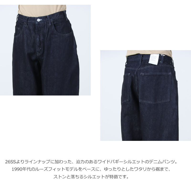 CIOTA(������) Wide Baggy 5 Pocket Pants - Dark Navy