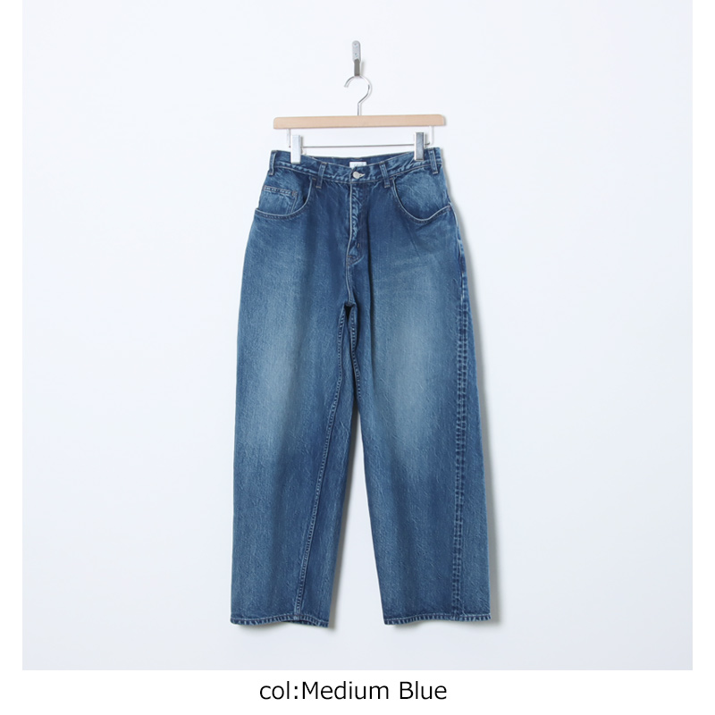 CIOTA(������) Wide Baggy 5 Pocket Pants - Medium Blue