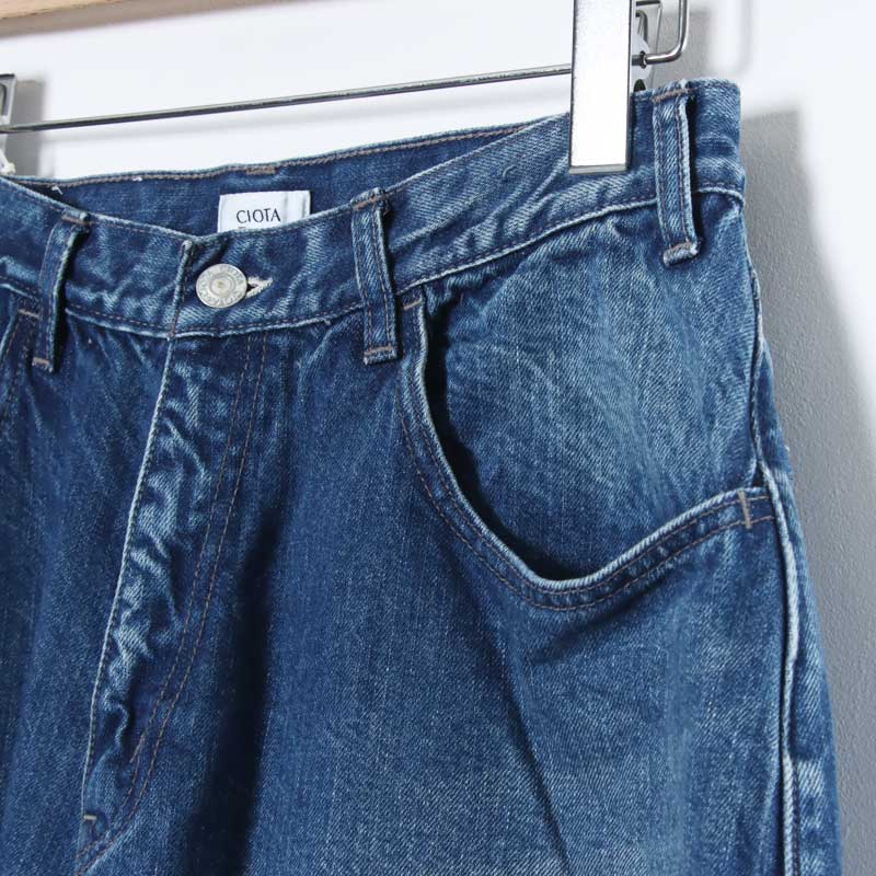 CIOTA(������) Wide Baggy 5 Pocket Pants - Medium Blue