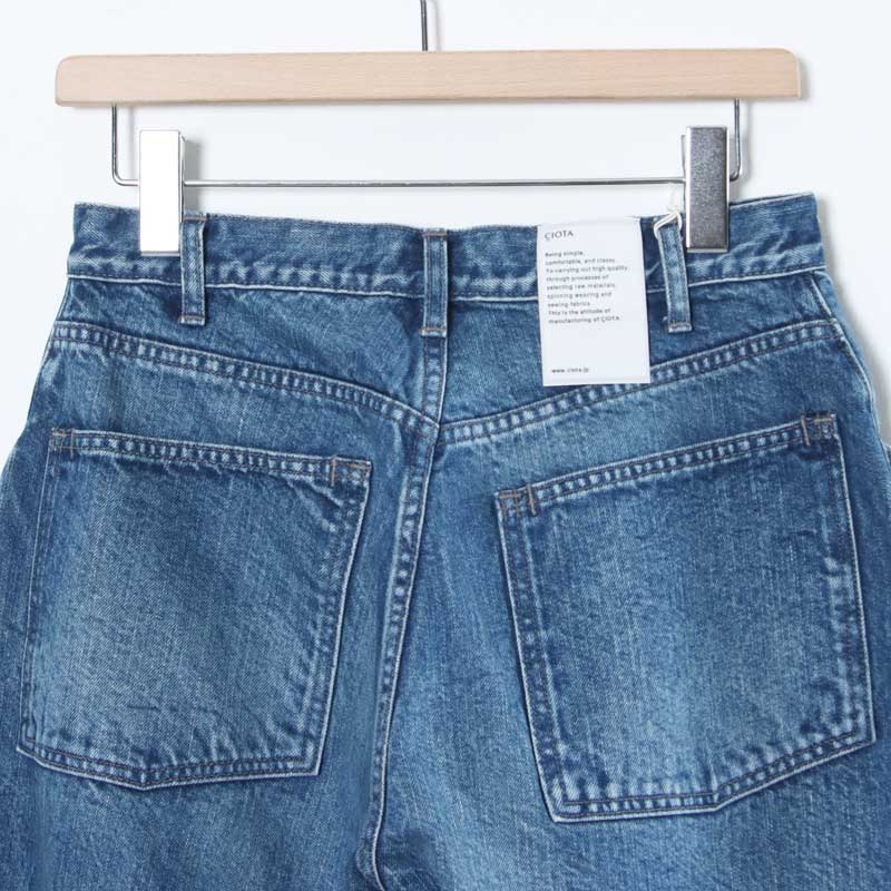 CIOTA(������) Wide Baggy 5 Pocket Pants - Medium Blue