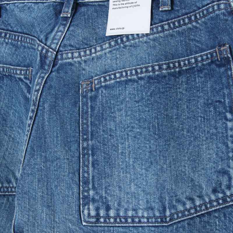 CIOTA(������) Wide Baggy 5 Pocket Pants - Medium Blue