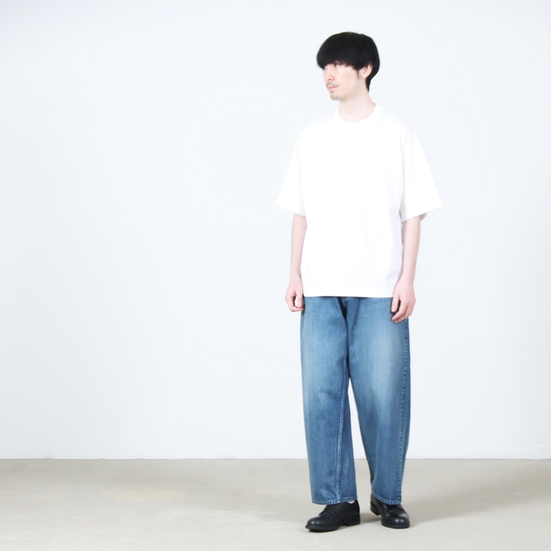 CIOTA(������) Wide Baggy 5 Pocket Pants - Medium Blue