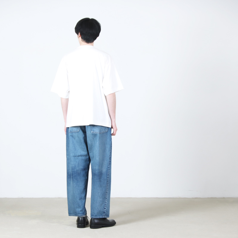 CIOTA(������) Wide Baggy 5 Pocket Pants - Medium Blue