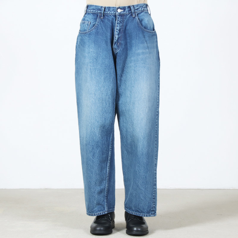 CIOTA(������) Wide Baggy 5 Pocket Pants - Medium Blue