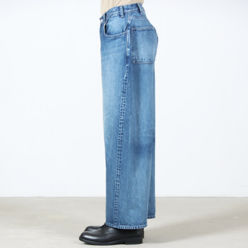 CIOTA(������) Wide Baggy 5 Pocket Pants - Medium Blue