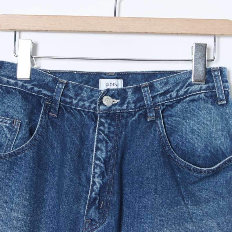 CIOTA(������) Wide Baggy 5 Pocket Pants - Medium Blue