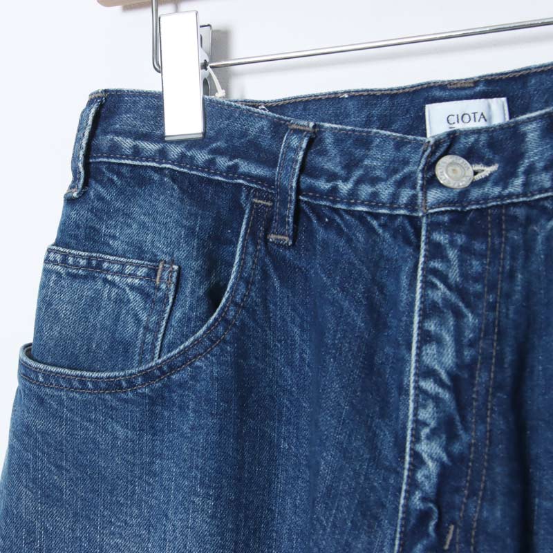 CIOTA(������) Wide Baggy 5 Pocket Pants - Medium Blue