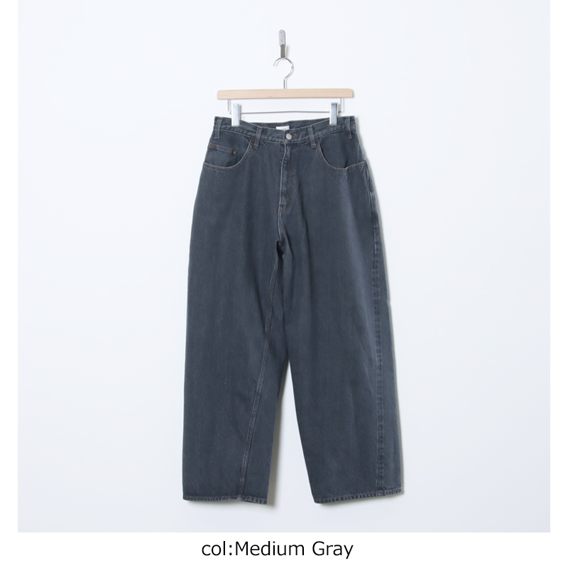 CIOTA(������) Wide Baggy 5 Pocket Pants - Medium Gray