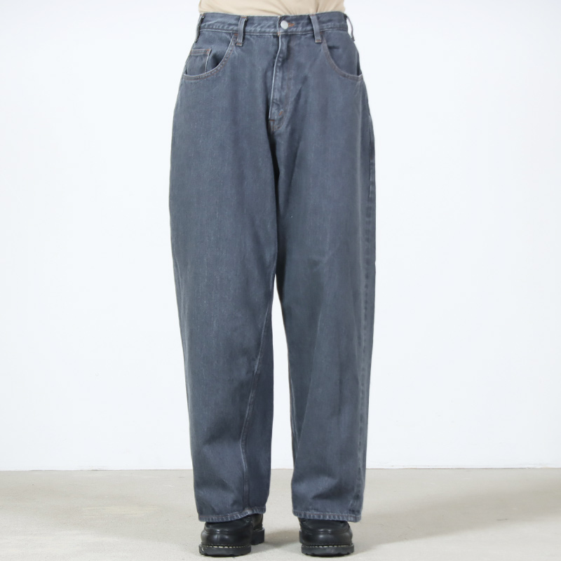 CIOTA(������) Wide Baggy 5 Pocket Pants - Medium Gray