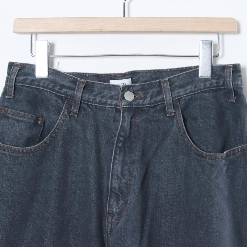 CIOTA(������) Wide Baggy 5 Pocket Pants - Medium Gray