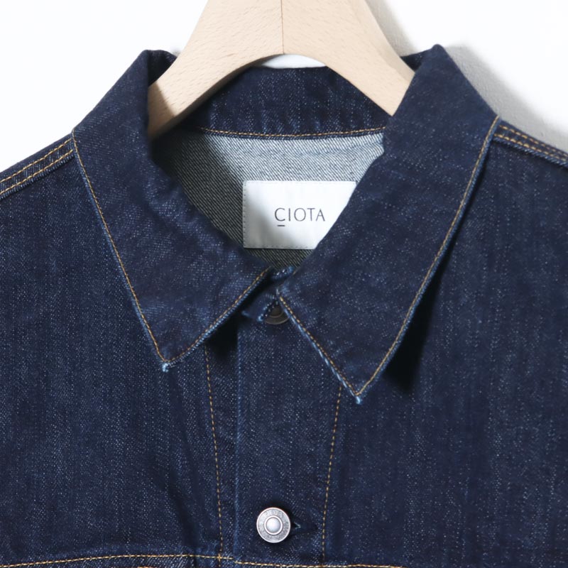 CIOTA(������) 4 Pockets Denim Jacket Dark Navy ��One Wash��