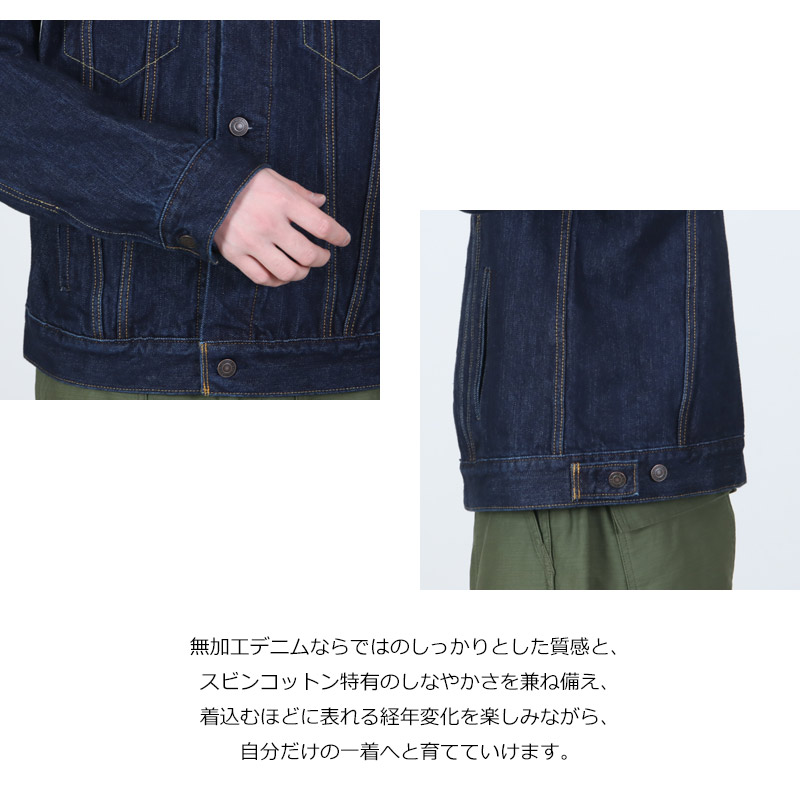 CIOTA(������) 4 Pockets Denim Jacket Dark Navy ��One Wash��