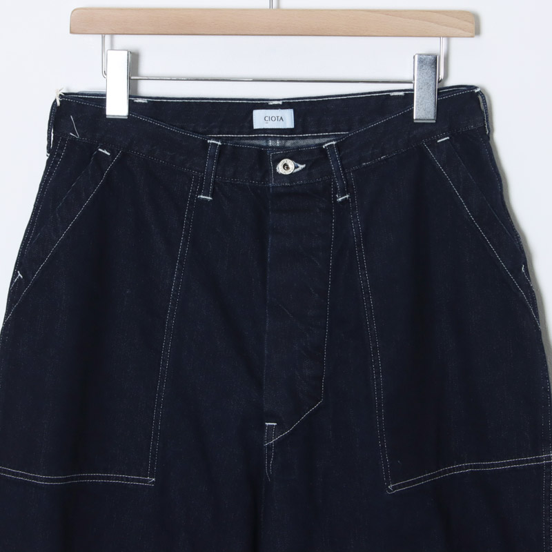 CIOTA(������) Denim Baker Pants Dark Navy ��One Wash��