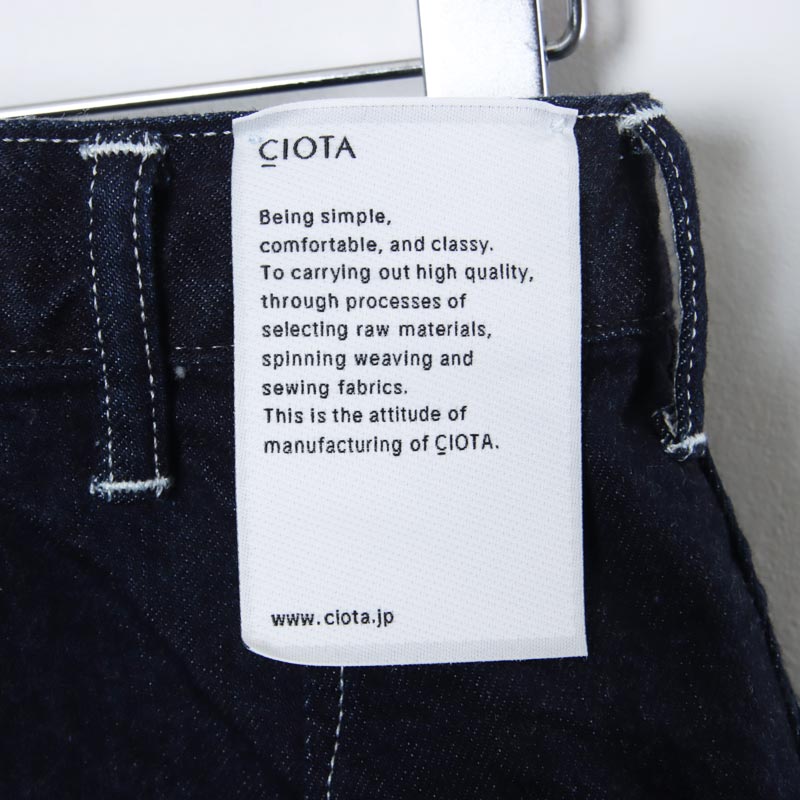 CIOTA(������) Denim Baker Pants Dark Navy ��One Wash��
