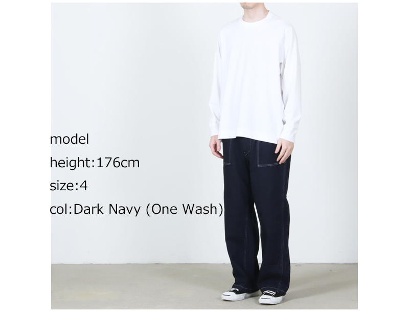 CIOTA(������) Denim Baker Pants Dark Navy ��One Wash��