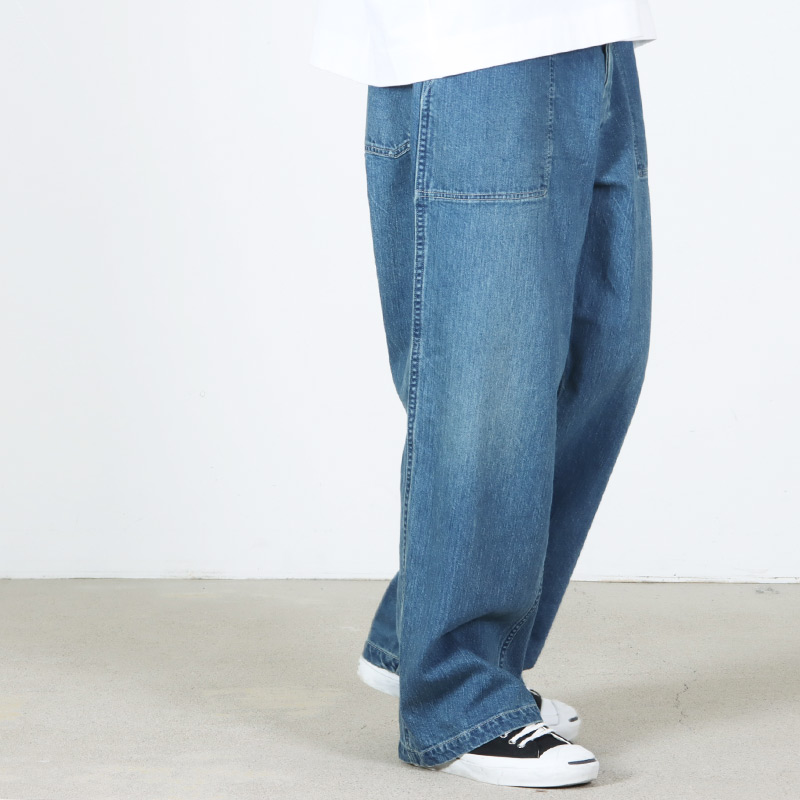 CIOTA(������) Denim Baker Pants Medium Blue