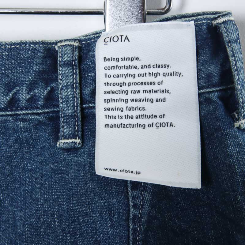 CIOTA(������) Denim Baker Pants Medium Blue