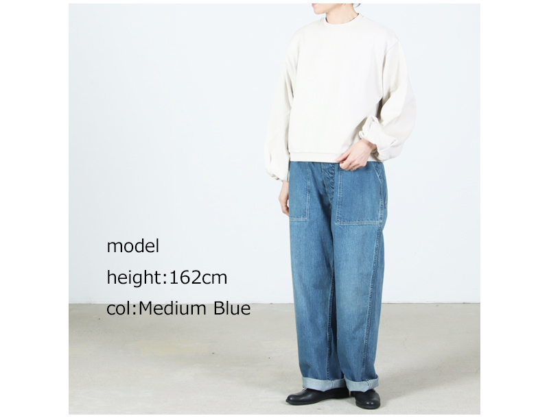 CIOTA(������) Denim Baker Pants Medium Blue