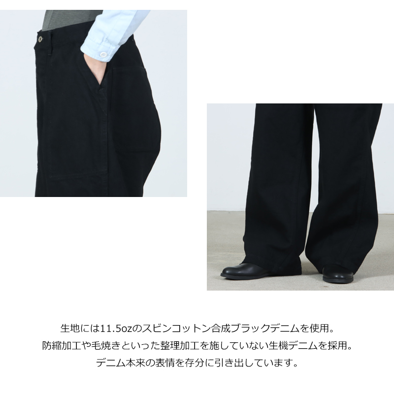 CIOTA(������) Denim Baker Pants Black��One Wash��