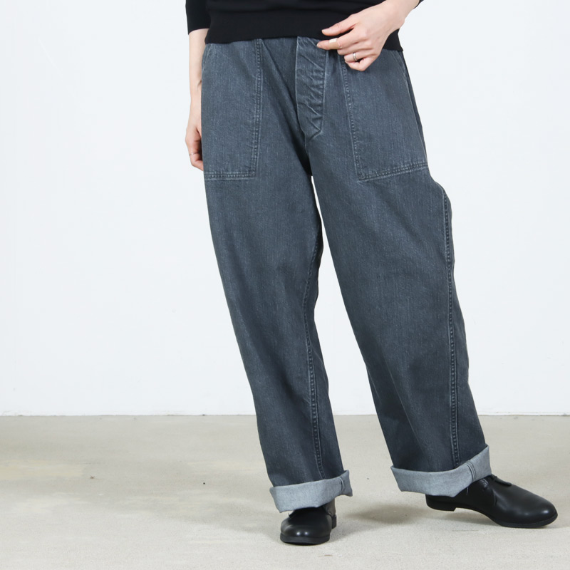 CIOTA(������) Denim Baker Pants Medium Gray