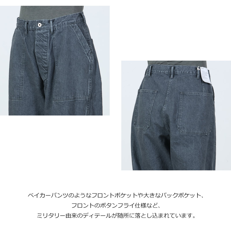 CIOTA(������) Denim Baker Pants Medium Gray