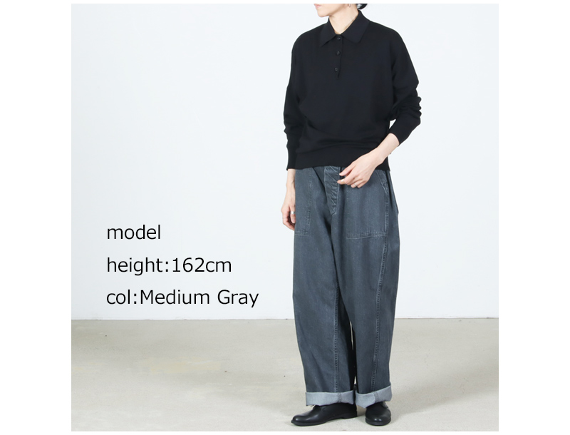 CIOTA(������) Denim Baker Pants Medium Gray