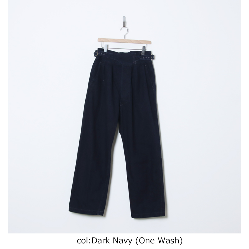 CIOTA(������) Denim Gurkha Pants Dark Navy ��One Wash��